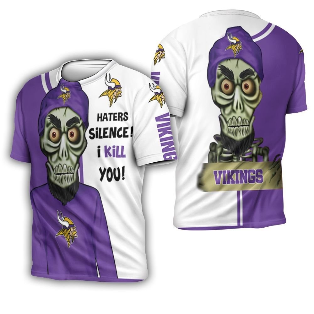 Minnesota Vikings Haters I Kill You 3D 3D T-Shirt