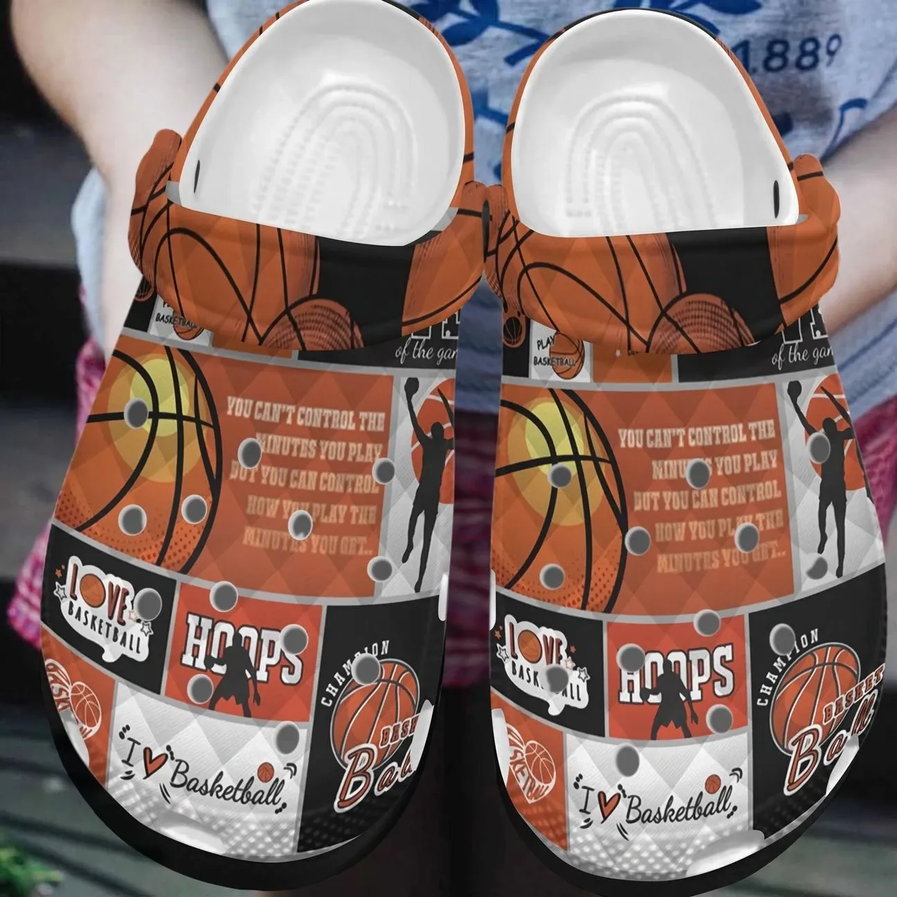 Basketball Personalized Clog Custom Crocss Comfortablefashion Style Comfortable For Women Men Kid Print 3D Basketball Forever