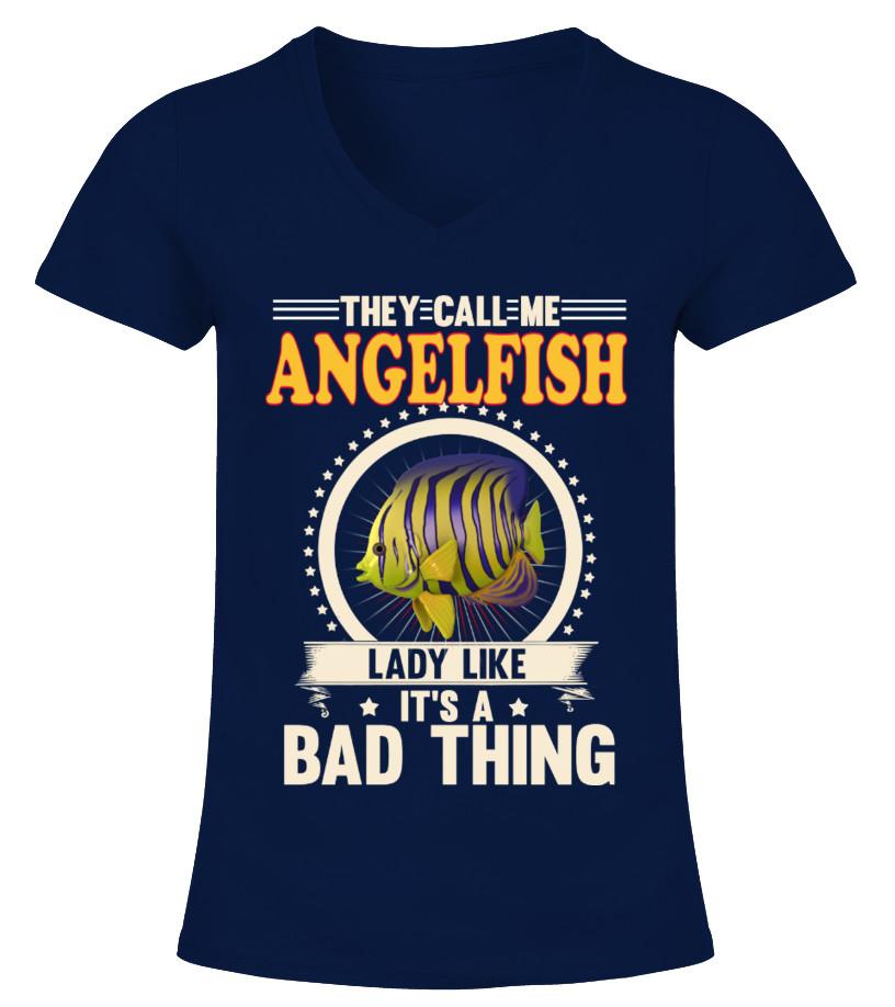 Angelfish Animals Lover T Shirts C-Iwj49