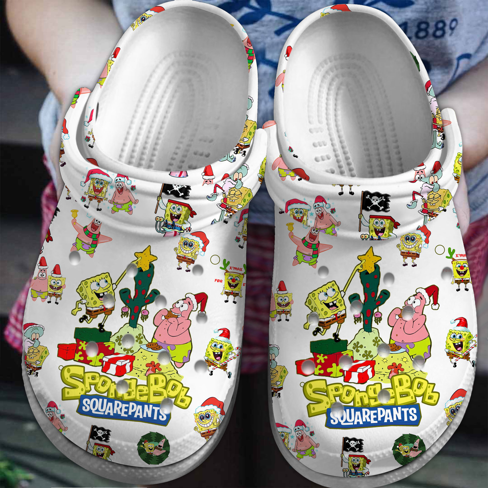 SpongeBob SquarePants Cartoon Crocs Crocband Clogs Shoes Comfortable For Men Women and Kids 5