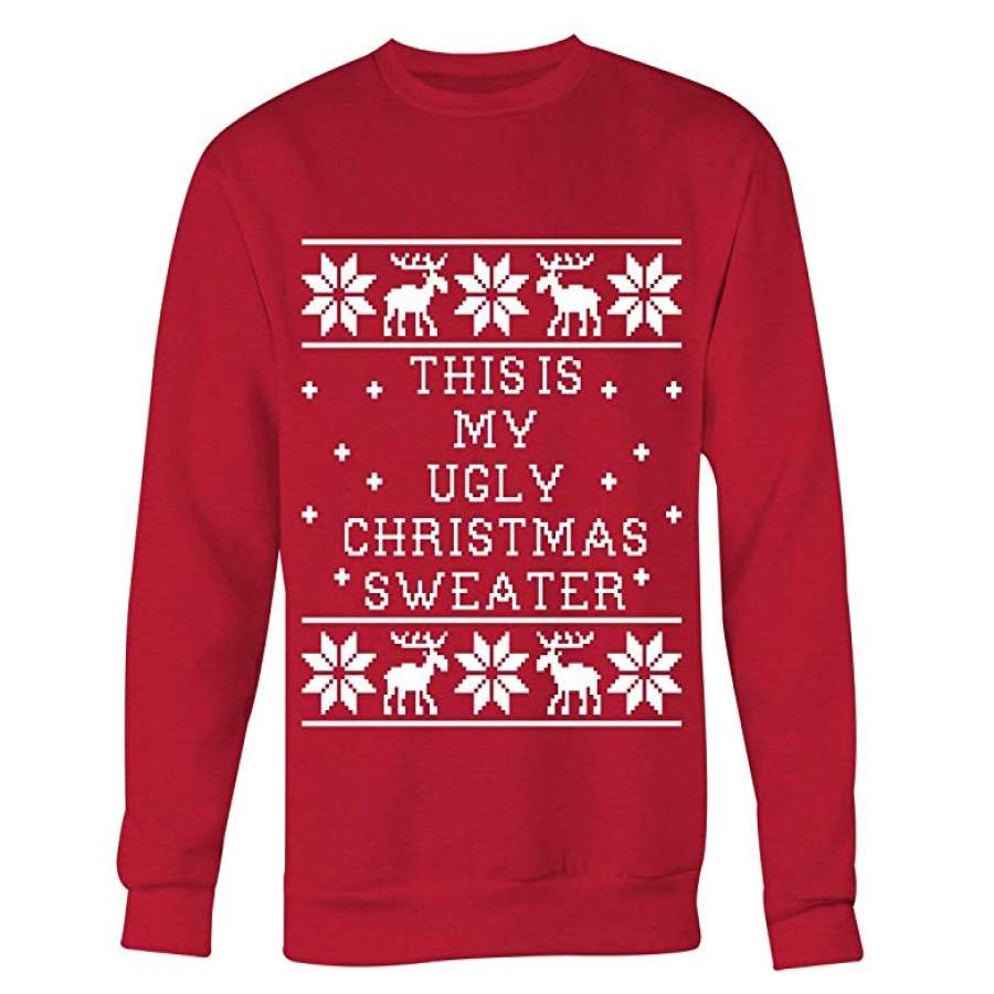 This Is My Ugly Christmas Sweater, Snowflake Sweatshirt, Cute Christmas Sweater, Gift For Christmas