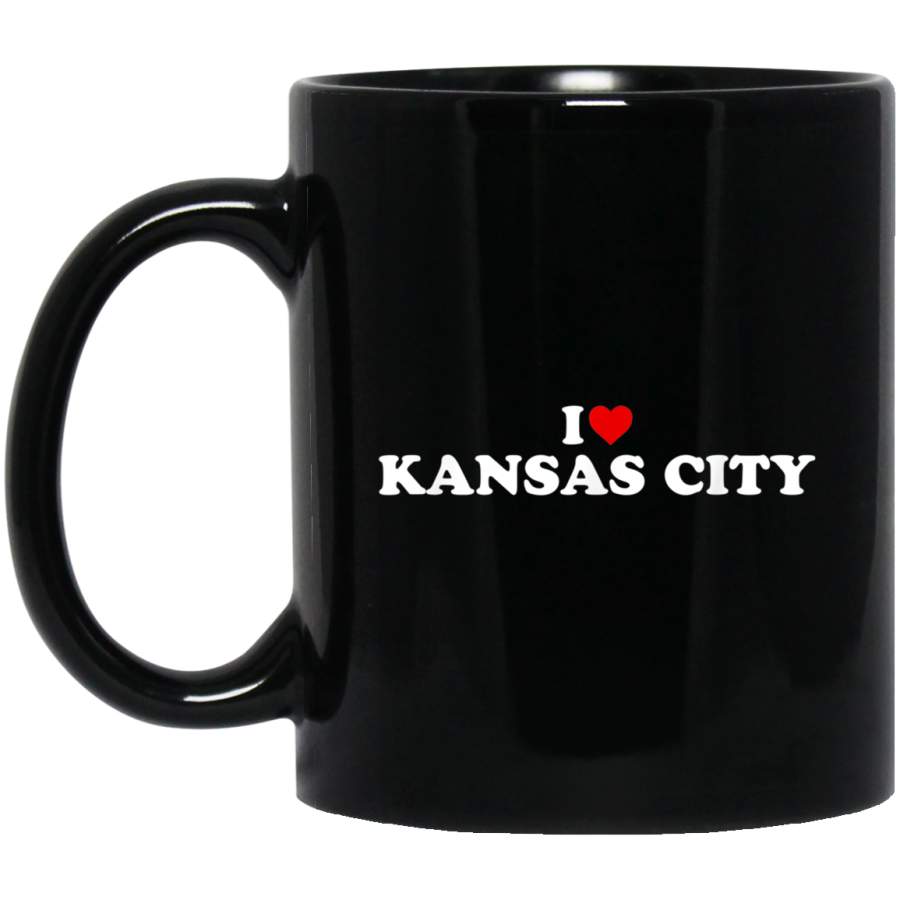 I Love Kansas City  Heart Mug