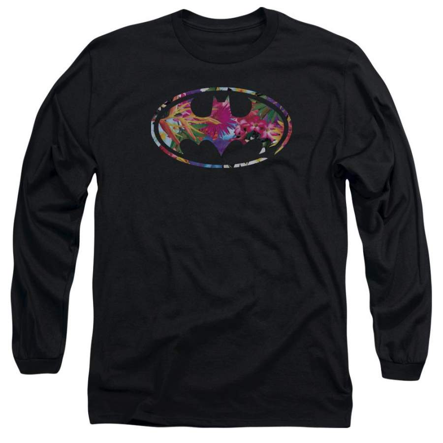 Batman – Hawaiian Shield Long Sleeve Adult 18/1