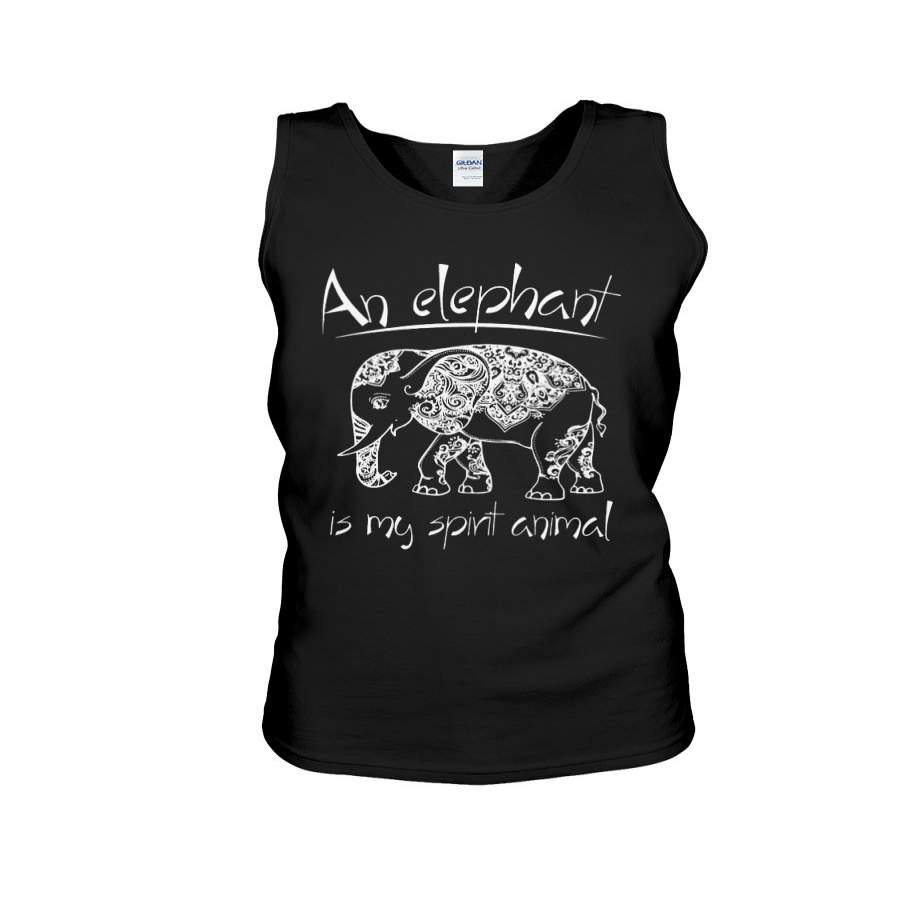 An Elephant Is My Spint Animal Custom Design Unisex Tank Top