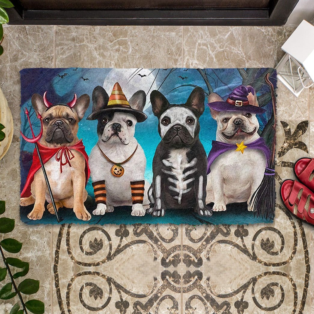 Tmarc Tee French Bulldog Halloween Doormat