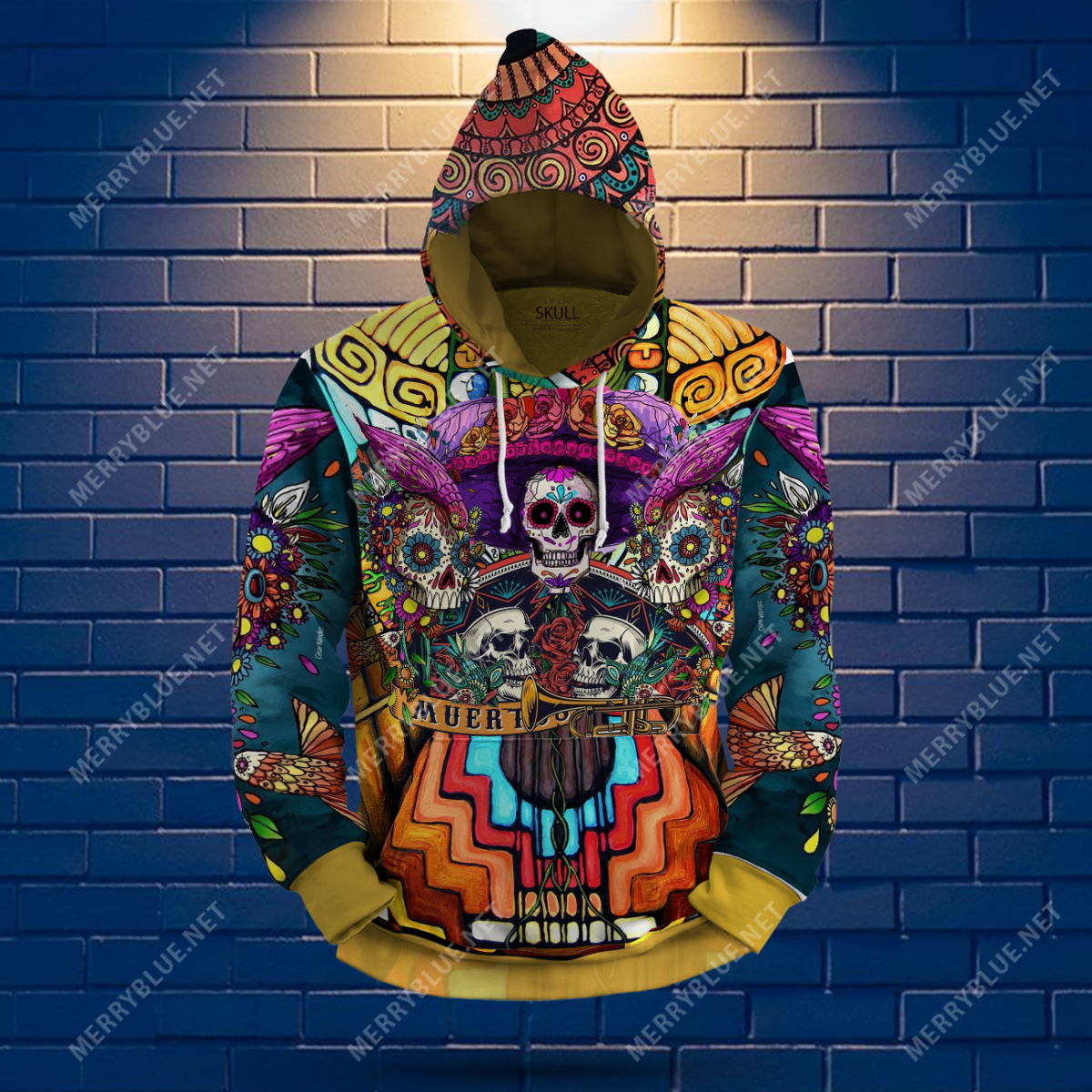 Amazing Mexican Skull Unisex Hoodie