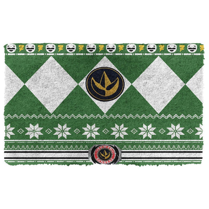 Waybackapparel Mighty Morphin Power Ranger Ugly Green 3D Doormat