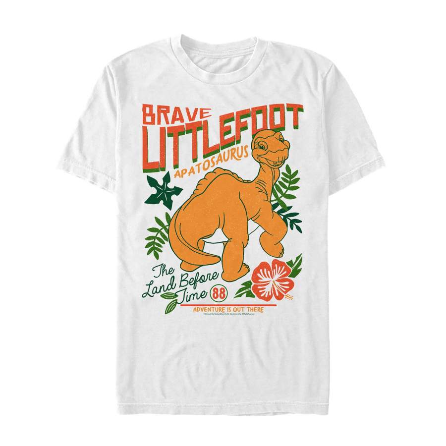 The Land Before Time Men’s Tropical Littlefoot Poster  T Shirt