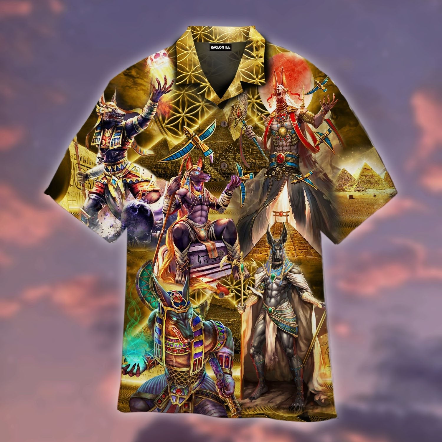 The Egyptian God Anubis Hawaii Shirt For Men Women Adult Ha21594