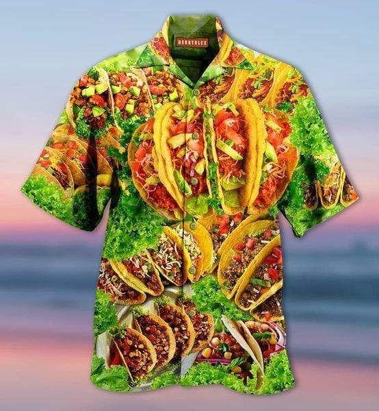 Beach Shirt Get Here More Tacos Por Favor Unisex Hawaiian Aloha Shirts