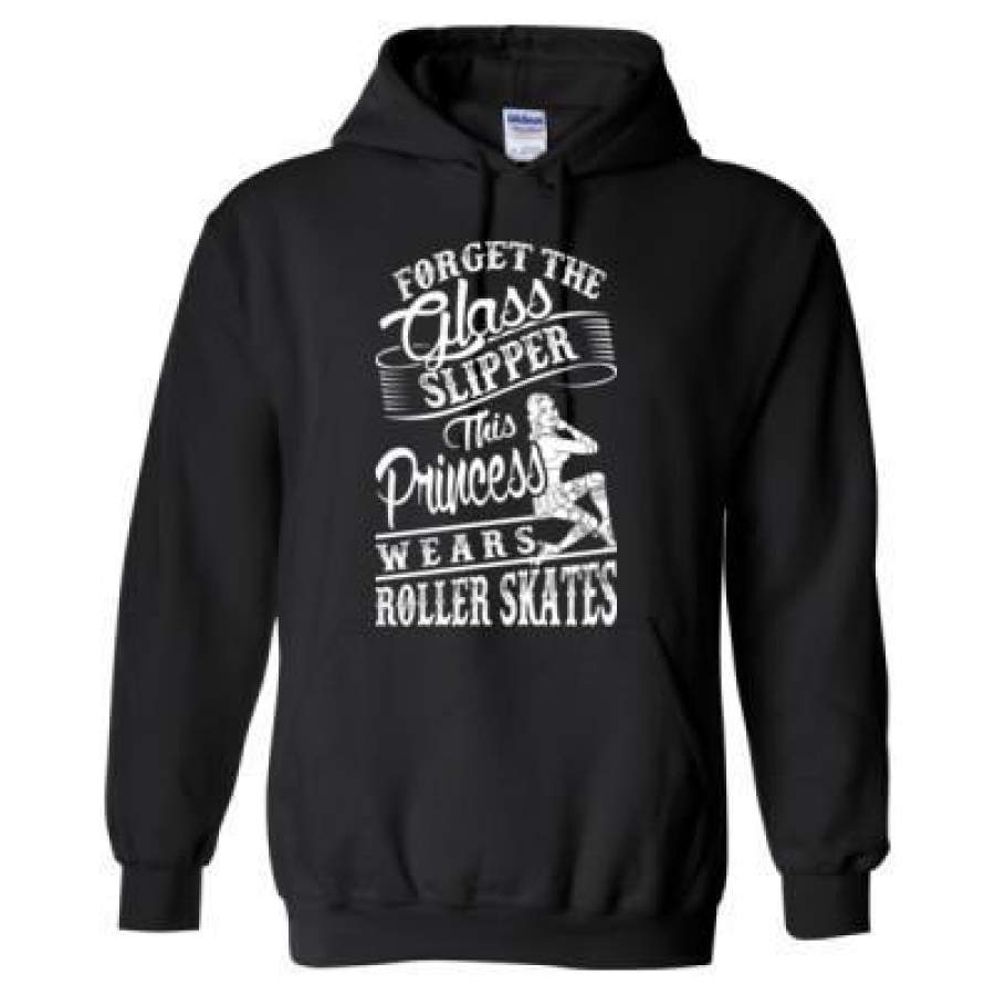 AGR Forget The Glass Slipper This Princess Wears Roller Skates – Heavy Blend™ Hooded Sweatshirt