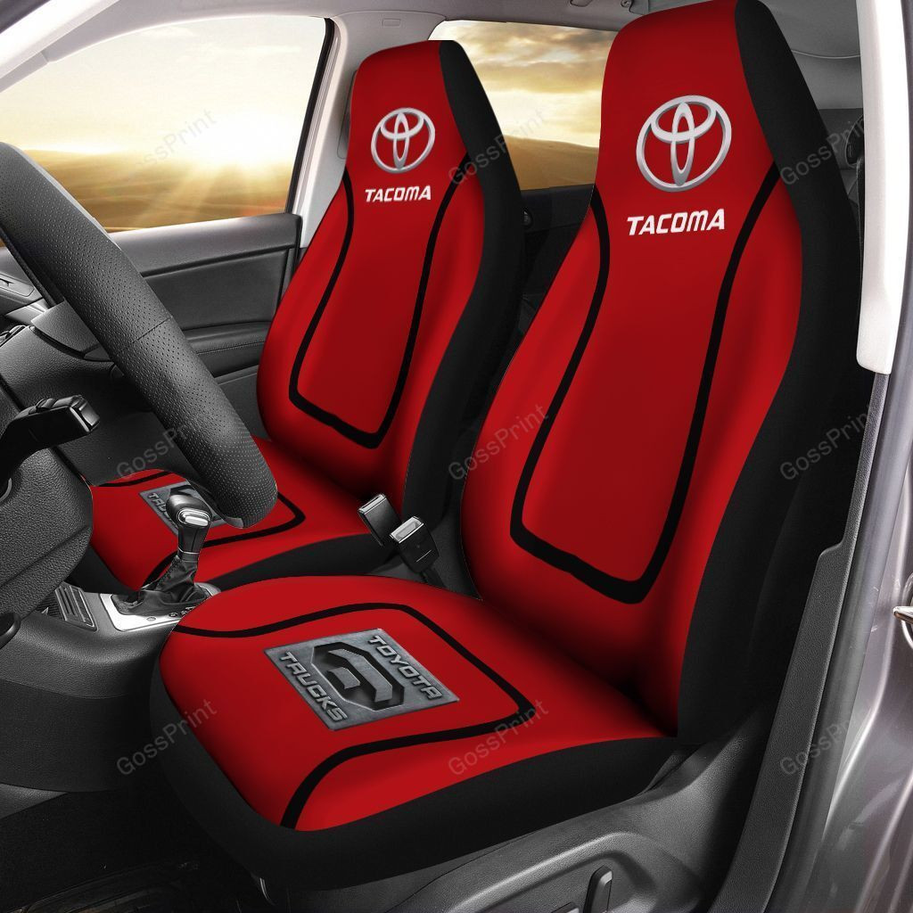 Toyota Tacoma Car Seat Cover (Set Of 2) Ver 1 (Red)