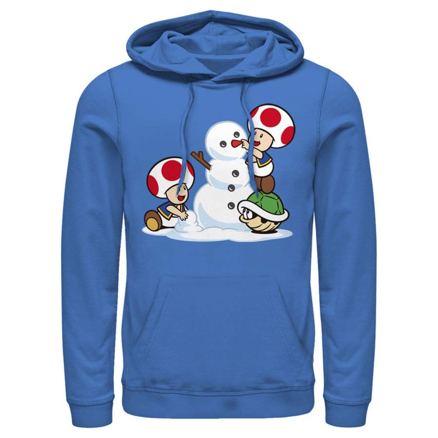 Nintendo Men’s Toad Snowman  Lightweight Hoodie