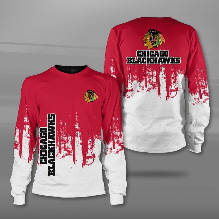 Chicago Blackhawks Red White Gift For Fan 3D Full Printing Sweatshirt