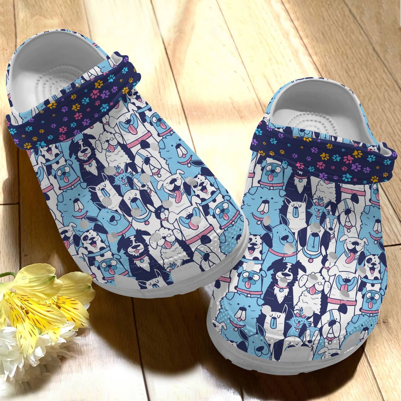 Dog Personalize Clog, Custom Name, Text, Fashion Style For Women, Men, Kid, Print 3D Amazing Dogs