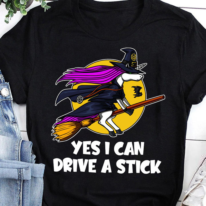 Unicorns Yes I Can Drive A Stick Classic T-Shirt