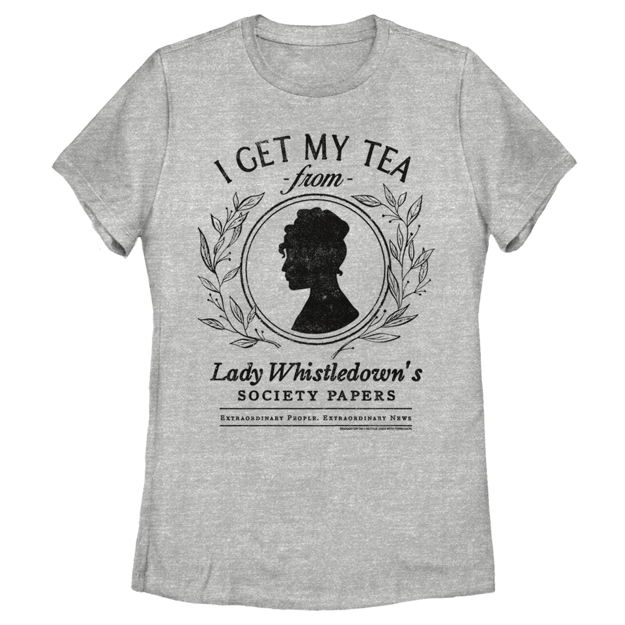 Bridgerton Women’S I Get My Tea  T-Shirt