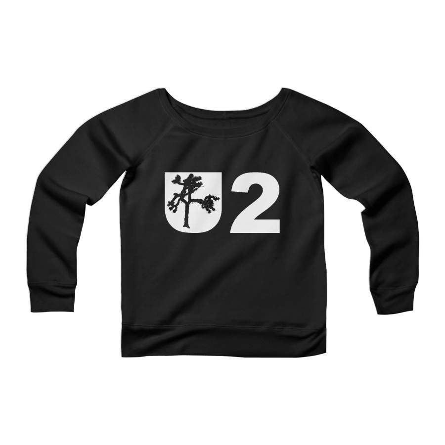 U2 Joshua Tree Birthday Gift Music Lover Rock Band Womans Wide Neck Sweatshirt Sweater