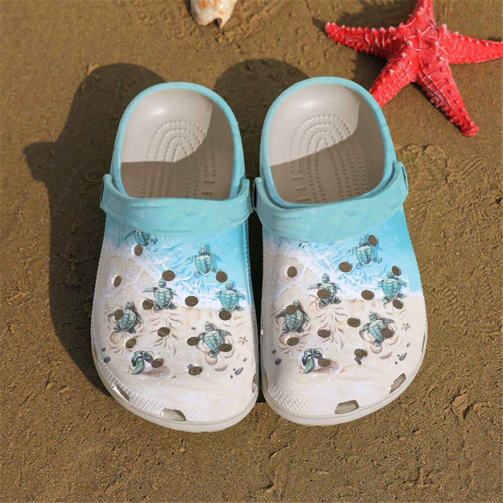 Sea Turtle Personalized Clog, Custom Name, Text, Color, Number Fashion Style For Women, Men, Kid, Print 3D Coming Home