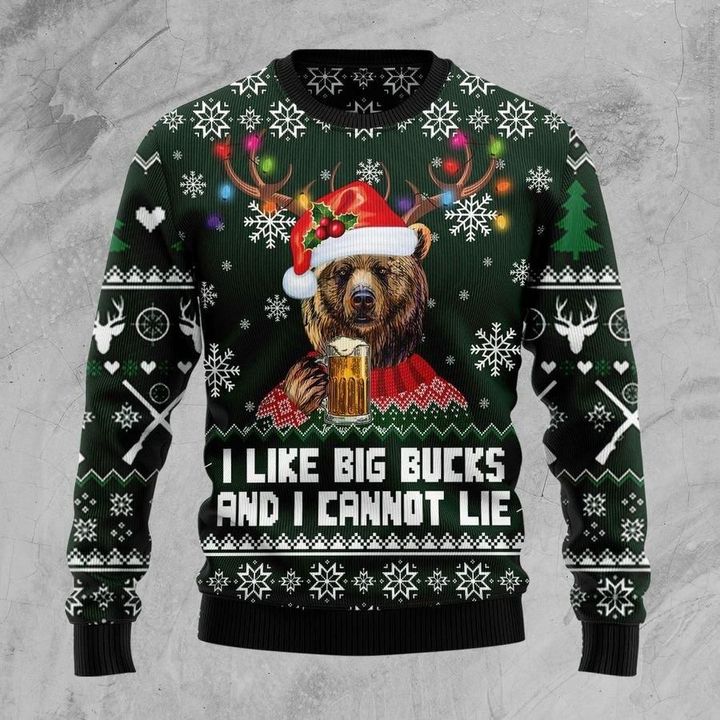 Bear Merry Christmas Ugly Christmas Sweater | For Men & Women | Adult | Us6353