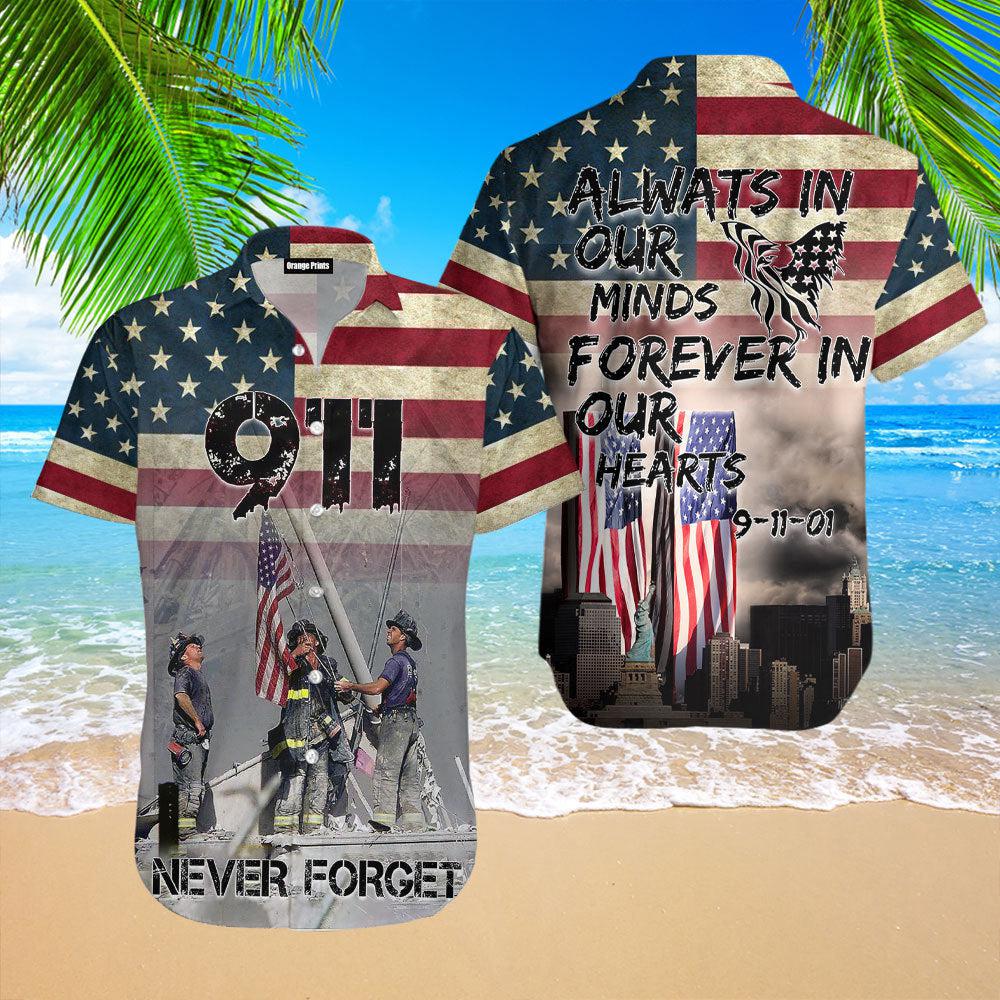 Usa Never Forget 9-11 Aloha Hawaiian Shirts For Men & For Women | Wt8113