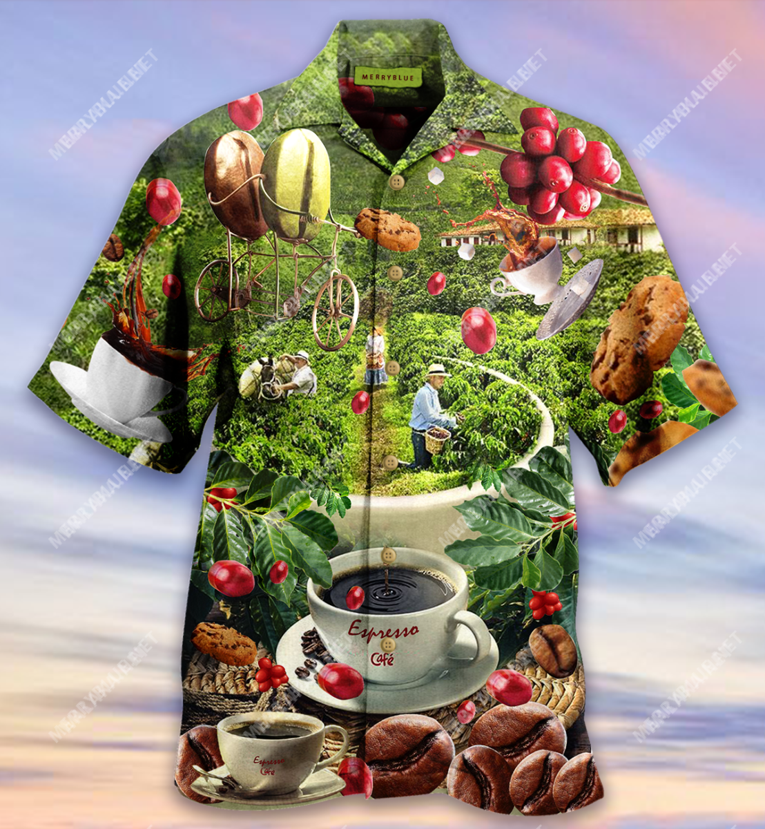 Wake Up And Smell The Coffee Unisex Hawaiian Shirt