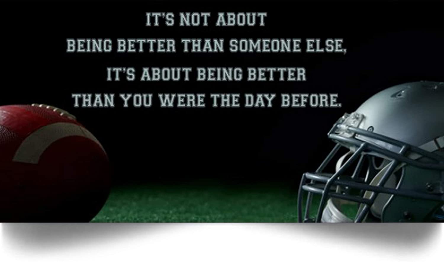 American Football Poster-It’S Not About Being Better Than Someone Else-Home Decoration Poster, Wall Poster, Home And Room Decoration, Gifts For Friends And Relatives, Souvenirs.