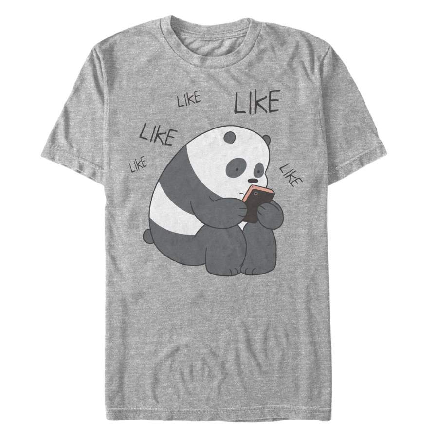 We Bare Bears Men’s Panda Internet Likes T-Shirt