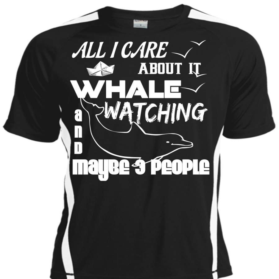 All I Care About It Whale Watching T Shirt, Maybe 3 People T Shirt, Cool Shirt