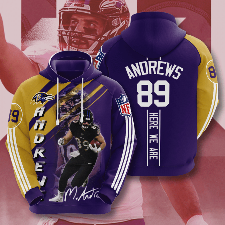 Baltimore Ravens Mark Andrews 84 Unisex 3D Hoodie Gift For Fans