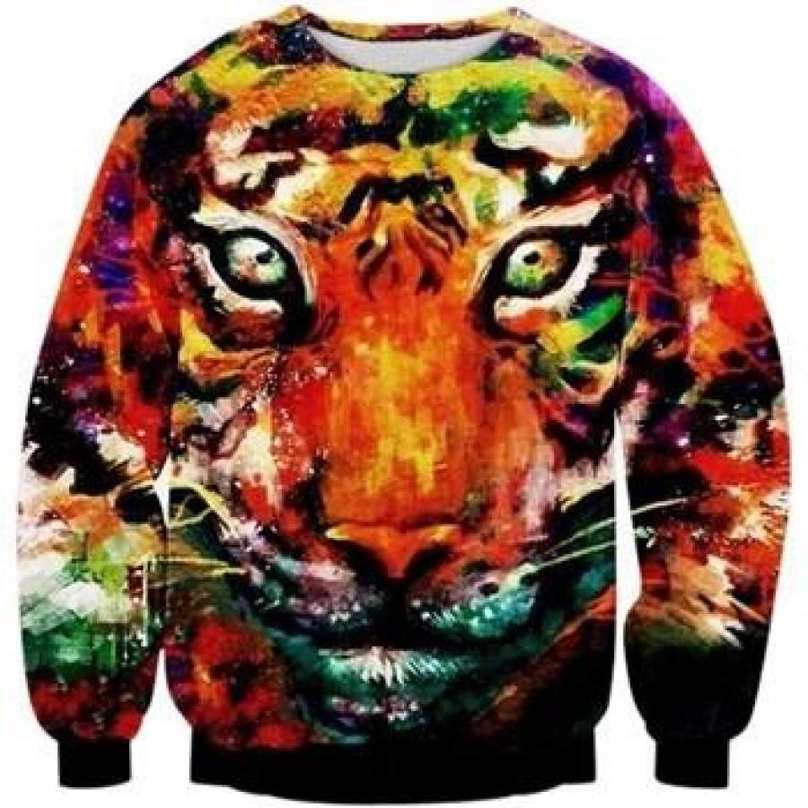 Tiger Painting Sweatshirt