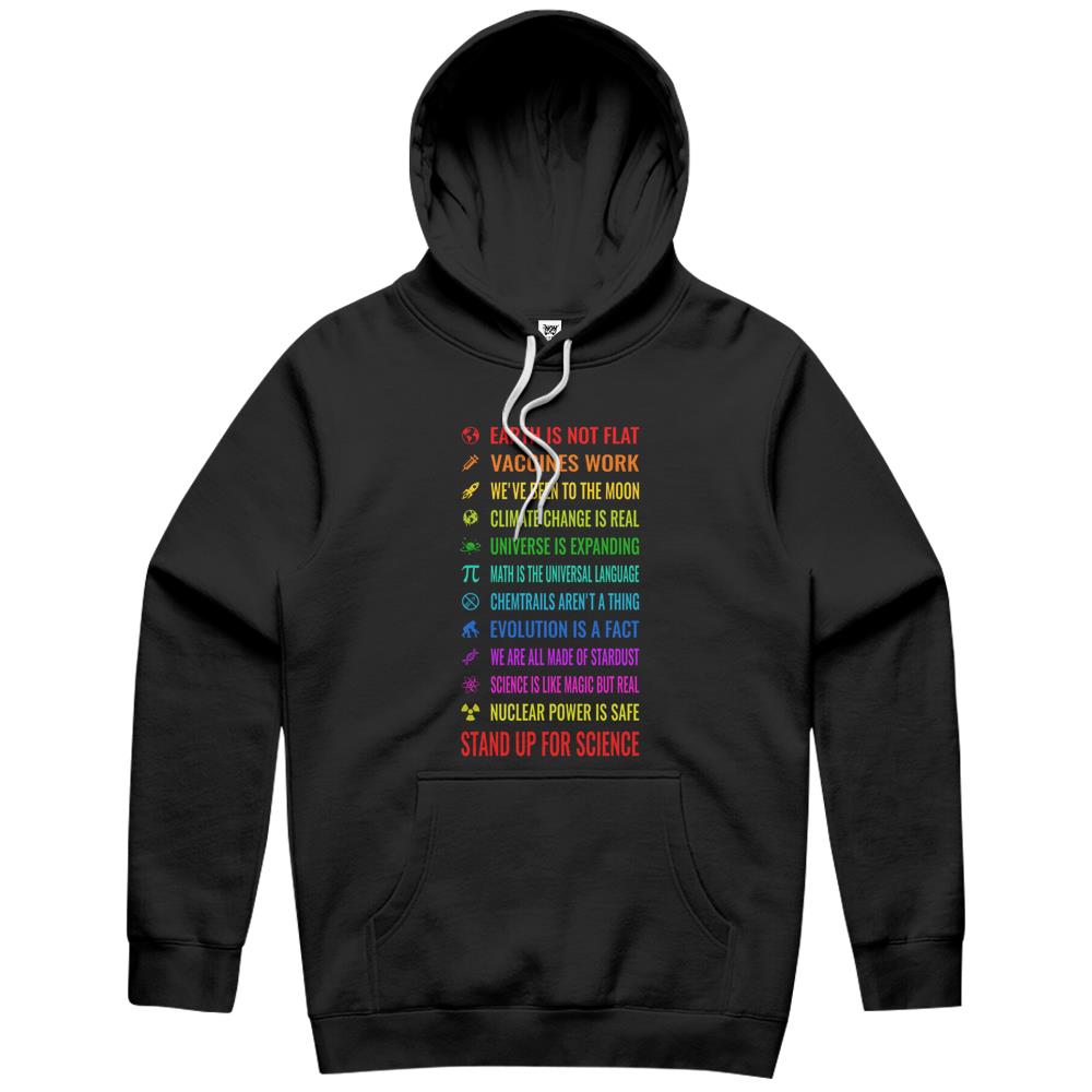 Earth Is Not Flat! Vaccines Work! Weve Been To The Moon! Chemtrails Arent A Thing! Hoodie