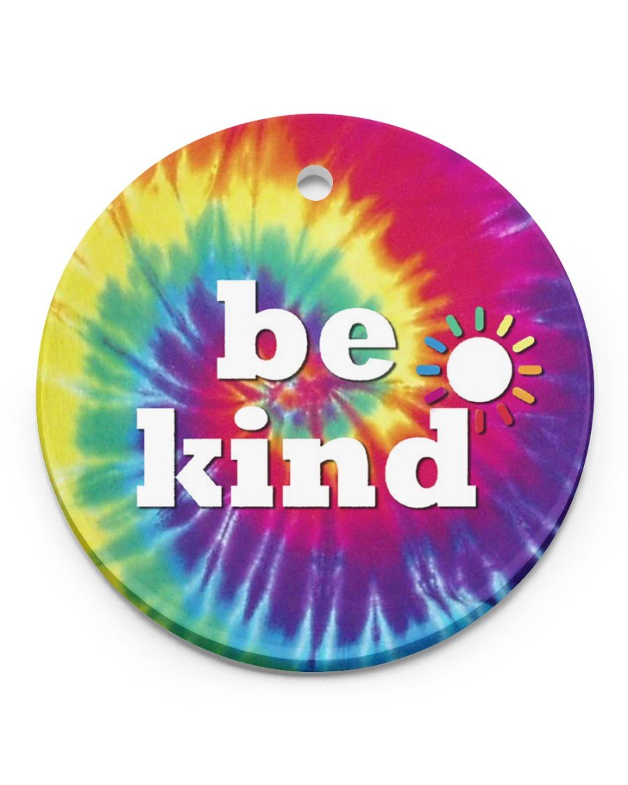 Lgbt Be Kind Ceramic Ornament Circle Ornament Christmas Ornament Christmas Gift Ideas