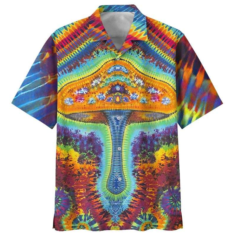 Hippie Magic Mushroom Colorful Aloha Hawaii Shirts For Men Women Ha71479