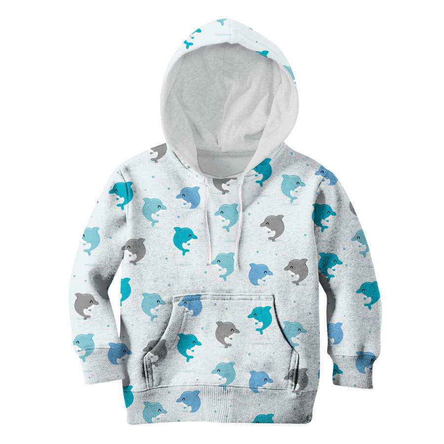 Happy Dolphins Custom Hoodies T-shirt Apparel