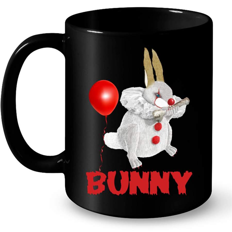 Pennywise Bunny Halloween – Full-Wrap Coffee Black Mug