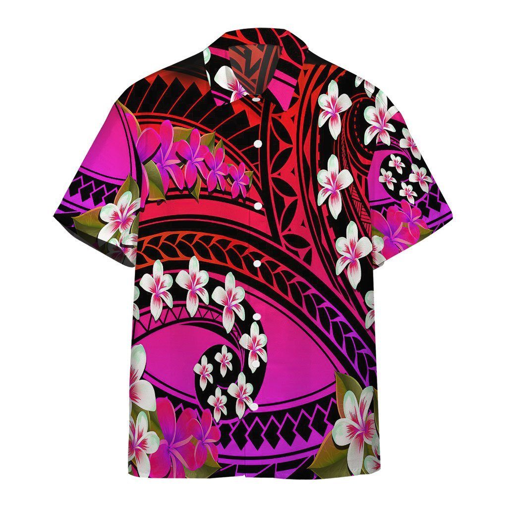 Plumeria Polynesian Purple Hawaii Shirt Ha98089