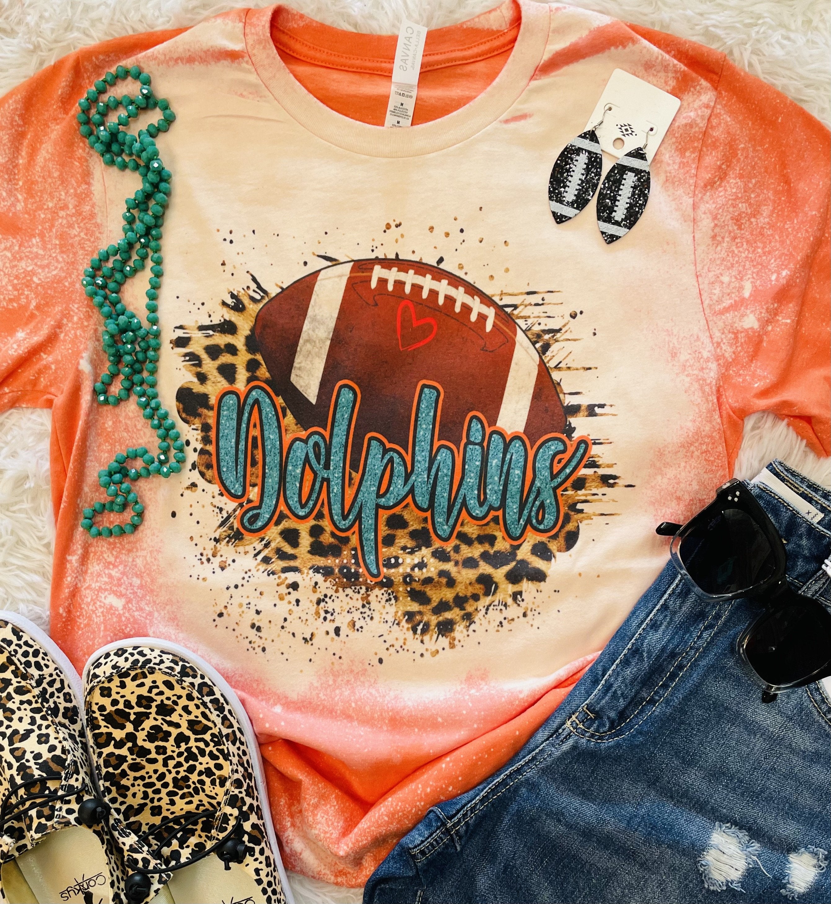 Dolphins Football Tee