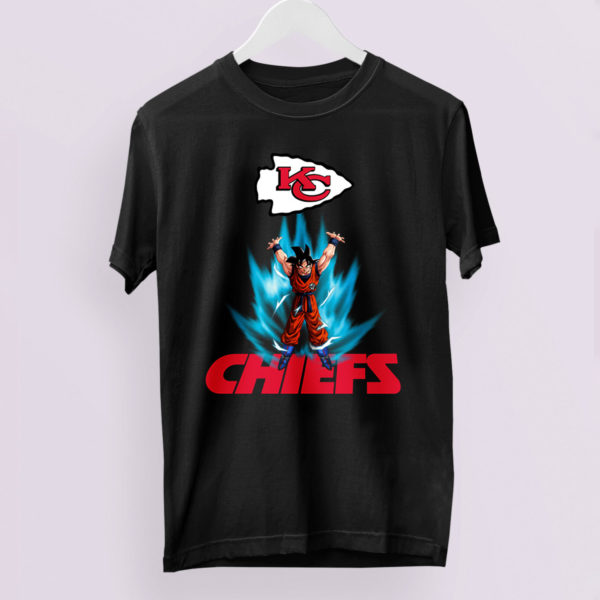 Son Goku Powering Up In Energy Kansas City Chiefs Shirt