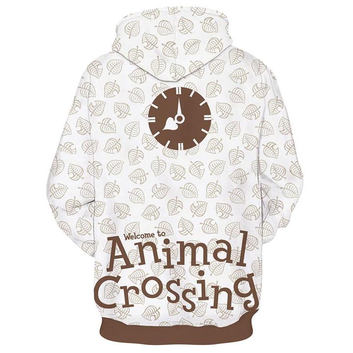 Unisex Animal Crossing Hoodie Tom Nook Printed Spring Autumn Hooded Sweatshirt Men Women Pullover Top