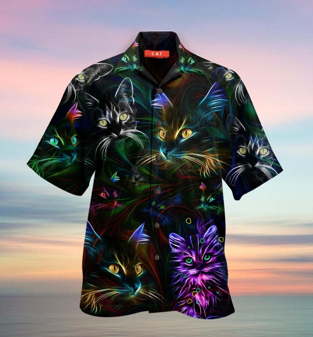 Cat Fantasy Aloha Hawaii Shirt Colorful Short Sleeve Summer Beach Casual For Men And Women Ha72520