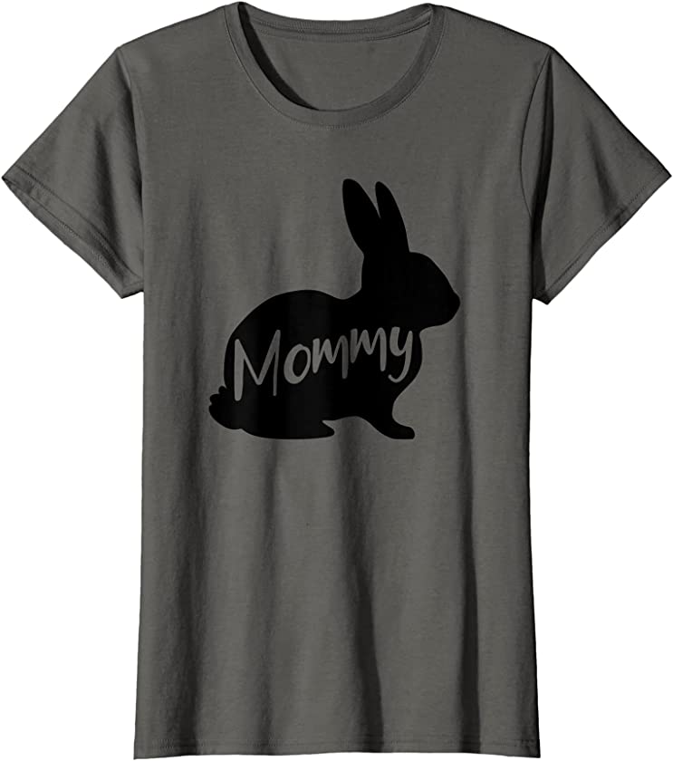 Womens Mommy Bunny Rabbit Mother Mom Easter T-Shirt