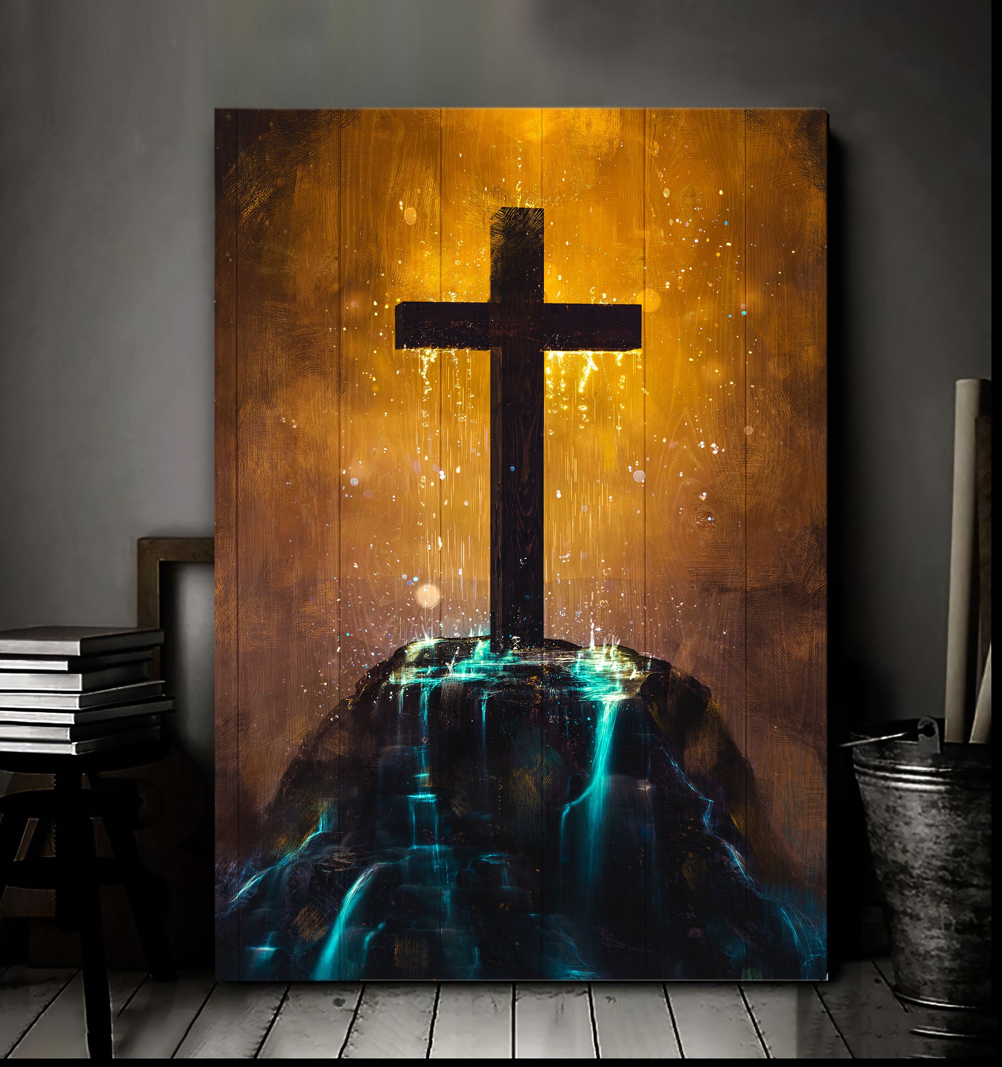 Amazing Cross Canvas Wall Art Home Decor