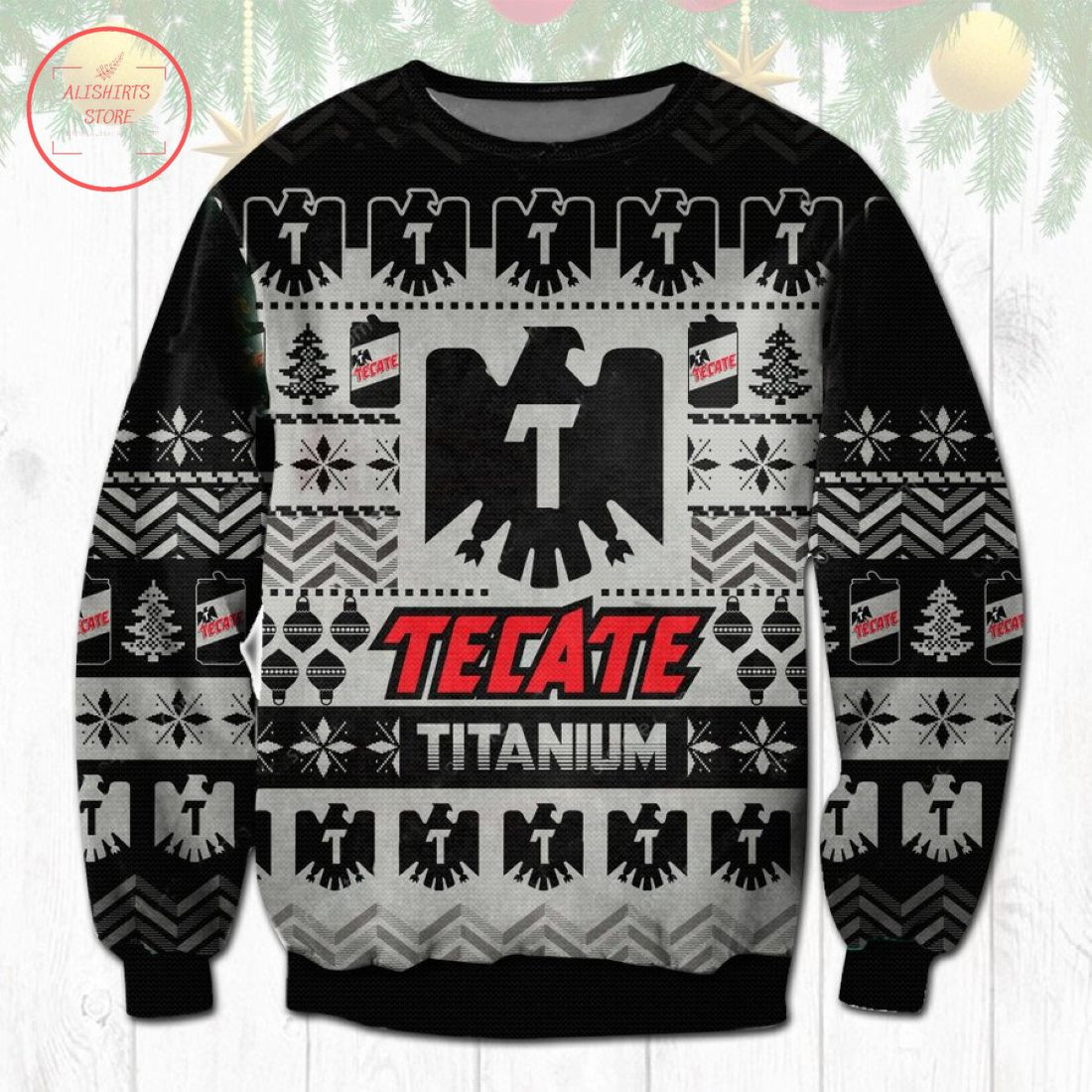 Tecate Titanium Ugly Christmas Sweater