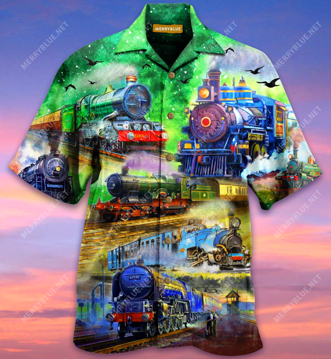 Train Life Is A Journey Enjoy The Ride Unisex Hawaii Shirt Ha61024