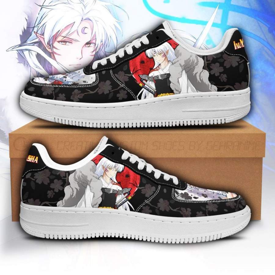 Sesshomaru Air Sneakers Inuyasha Anime Shoes Fan Gift Idea PT05