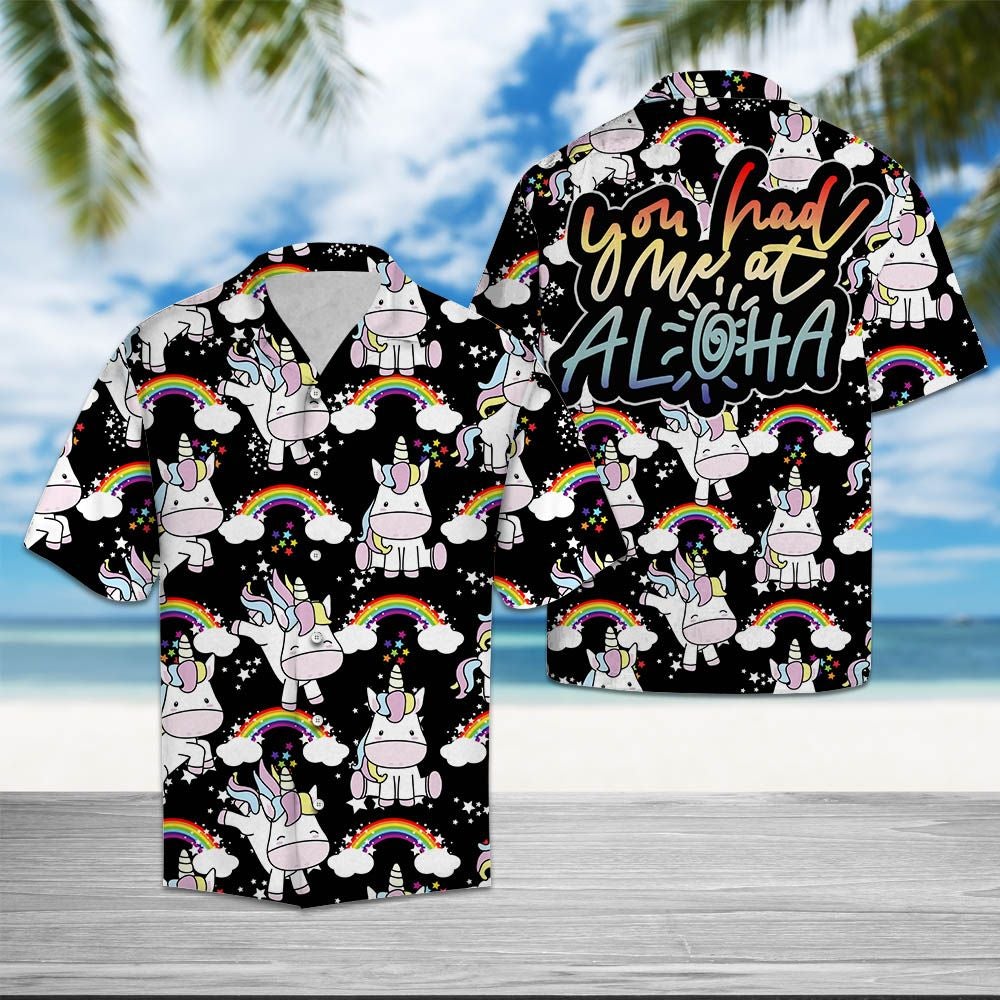 Unicorn You Had Me At Aloha Hawaii Lover Hawaii Shirt For Men Women Ha31904