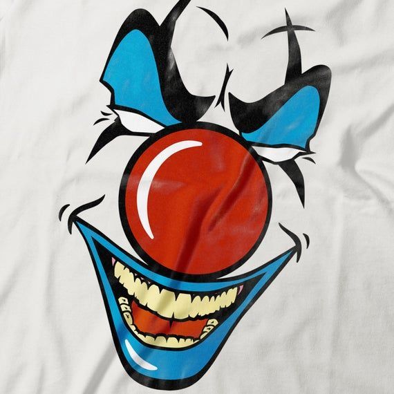 Scary Evil Clown Short Sleeve Shirt