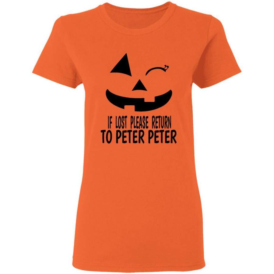 Peter Peter Pumpkin Eater Wife Couples Costume Women T-Shirt