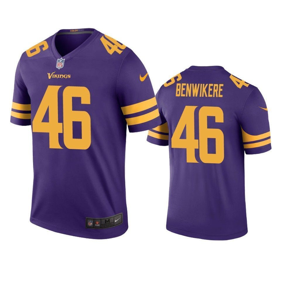 Minnesota Vikings Bene Benwikere Purple Color Rush Legend 3D Jersey